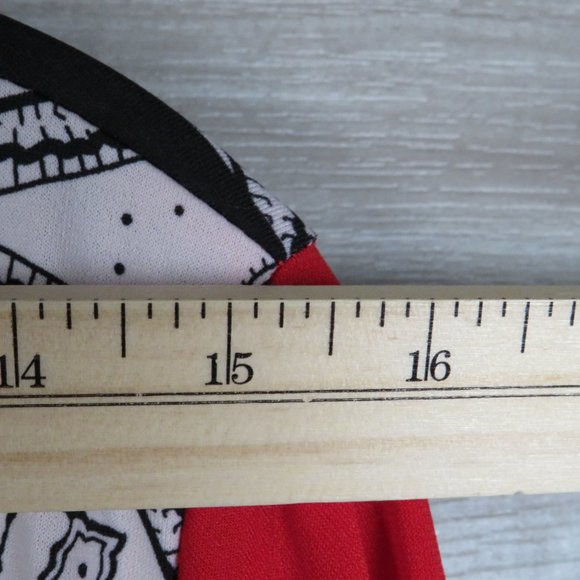 Ella Samani* Women's 3/4 Sleeve Boat Neck Curved Hem BOHO Design Blouse~ Size XL - Picture 6 of 10